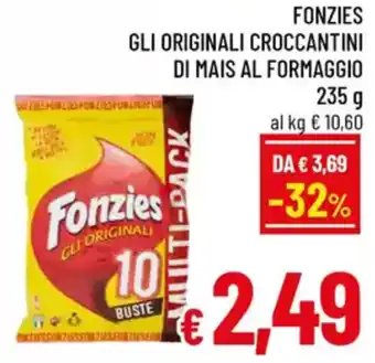 A&O Fonzies gli originali croccantini di mais al formaggio offerta