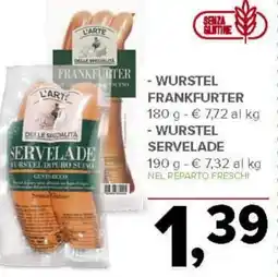 Todis Wurstel frankfurter - wurstel servelade offerta