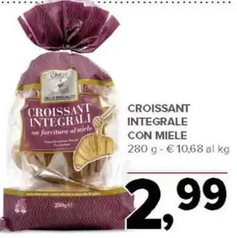 Todis Croissant integrale con miele offerta