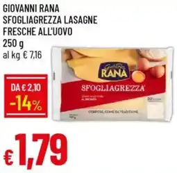 IperFamila Giovanni rana sfogliagrezza lasagne fresche all'uovo offerta