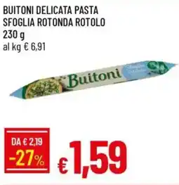 IperFamila Buitoni delicata pasta sfoglia rotonda rotolo offerta