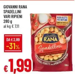 IperFamila Giovanni rana spadellini vari ripieni offerta