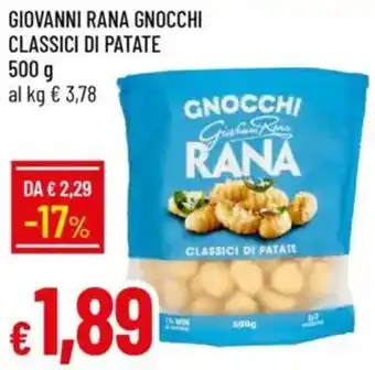 IperFamila Giovanni rana gnocchi classici di patate offerta