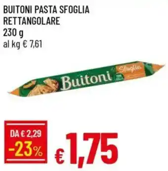 IperFamila Buitoni pasta sfoglia rettangolare offerta