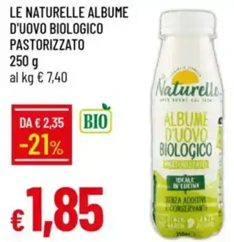 IperFamila Le naturelle albume d'uovo biologico pastorizzato offerta