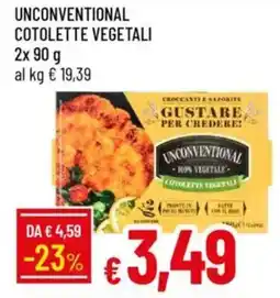 IperFamila Unconventional cotolette vegetali offerta