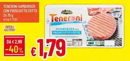 IperFamila Teneroni hamburger con prosciutto cotto offerta