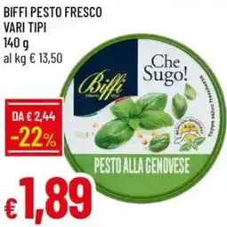 IperFamila Biffi pesto fresco vari tipi offerta