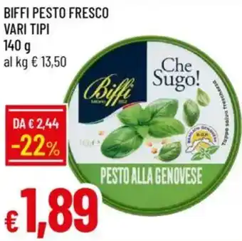 IperFamila Biffi pesto fresco vari tipi offerta