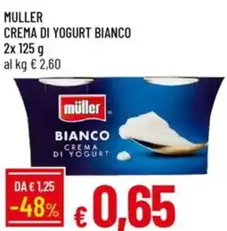 IperFamila Muller crema di yogurt bianco offerta