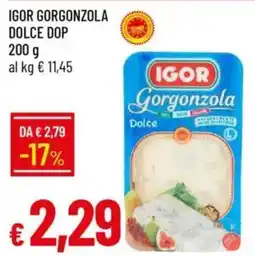 IperFamila Igor gorgonzola dolce dop offerta