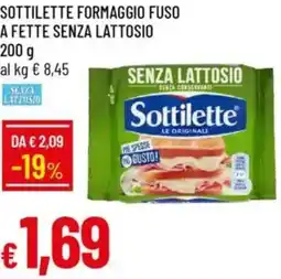 IperFamila Sottilette formaggio fuso a fette senza lattosio offerta