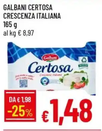 IperFamila Galbani certosa crescenza italiana offerta