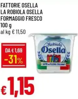 IperFamila Fattorie osella la robiola osella formaggio fresco offerta