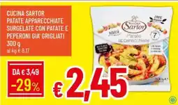 IperFamila Cucina sartor patate apparecchiate surgelate con patate e peperoni gia' grigliati offerta