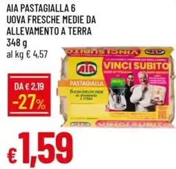 IperFamila Aia pastagialla 6 uova fresche medie da allevamento a terra offerta