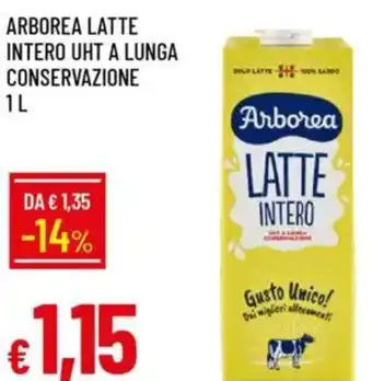 IperFamila Arborea latte intero uht a lunga conservazione offerta