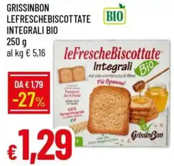 IperFamila Grissinbon lefreschebiscottate integrali bio offerta