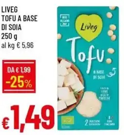 IperFamila Live g tofu a base di soia offerta