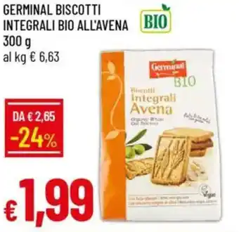 IperFamila Germinal biscotti integrali bio all'avena offerta