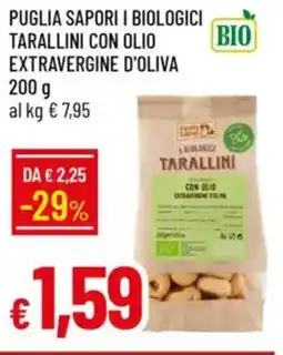 IperFamila Puglia sapori i biologici tarallini con olio extravergine d'oliva offerta