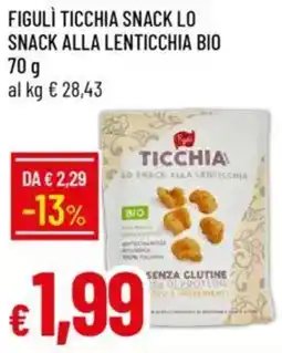 IperFamila Figulì ticchia snack lo snack alla lenticchia bio offerta