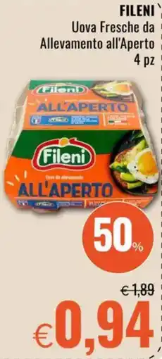 Famila FILENI Uova Fresche da Allevamento all'Aperto offerta