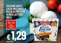 IperFamila Galbani santa lucia mozzarella ricca di proteine senza lattosio offerta