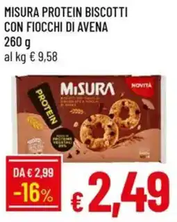 IperFamila Misura protein biscotti con fiocchi di avena offerta