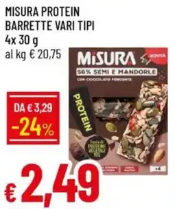 IperFamila Misura protein barrette vari tipi offerta