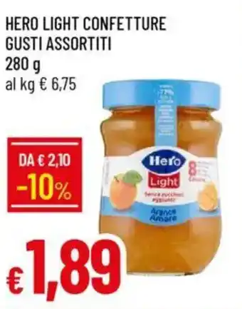 IperFamila Hero light confetture gusti assortiti offerta