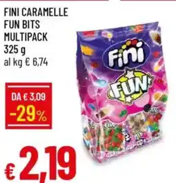 IperFamila Fini caramelle fun bits multipack offerta