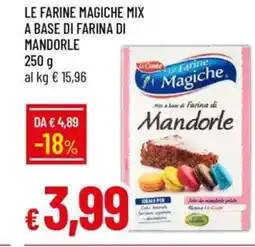 IperFamila Le farine magiche mix a base di farina di mandorle offerta