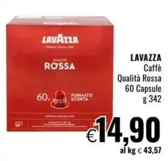 Famila LAVAZZA Caffè Qualità Rossa 60 Capsule offerta