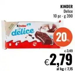 Famila KINDER Delice 10 pz offerta