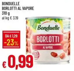 IperFamila Bonduelle borlotti al vapore offerta