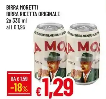 IperFamila Birra moretti birra ricetta originale offerta