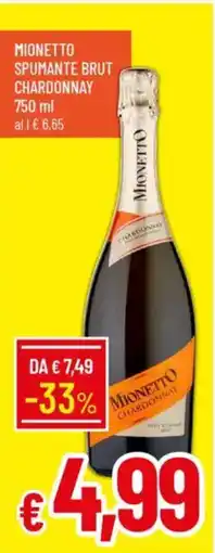 IperFamila Mionetto spumante brut chardonnay offerta