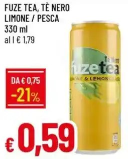 IperFamila Fuze tea, tè nero limone / pesca offerta