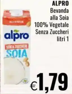 Famila ALPRO Bevanda alla Soia 100% Vegetale Senza Zuccheri offerta