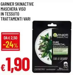 IperFamila Garnier skinactive maschera viso in tessuto trattamenti vari offerta