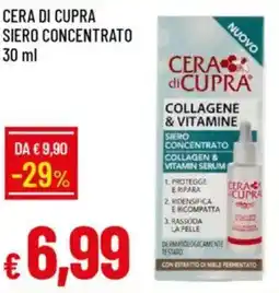 IperFamila Cera di cupra siero concentrato offerta