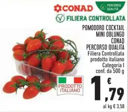 Conad Pomodoro cocktail mini oblungo CONAD PERCORSO QUALITÀ offerta