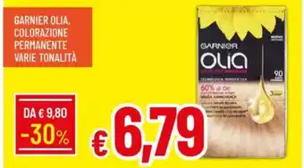 IperFamila Garnier olia, colorazione permanente varie tonalità offerta