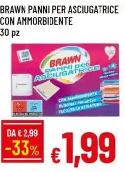 IperFamila Brawn panni per asciugatrice con ammorbidente 30 pz offerta