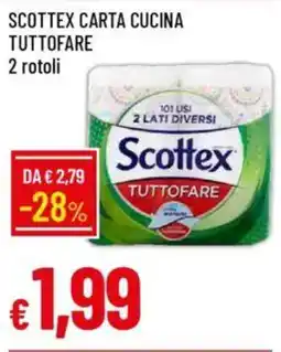 IperFamila Scottex carta cucina tuttofare 2 rotoli offerta