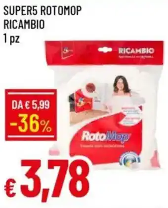 IperFamila Super5 rotomop ricambio 1 pz offerta