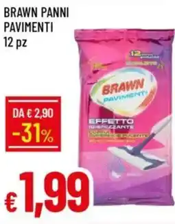 IperFamila Brawn panni pavimenti 12 pz offerta