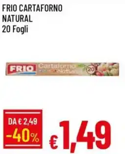 IperFamila Frio cartaforno natural 20 fogli offerta