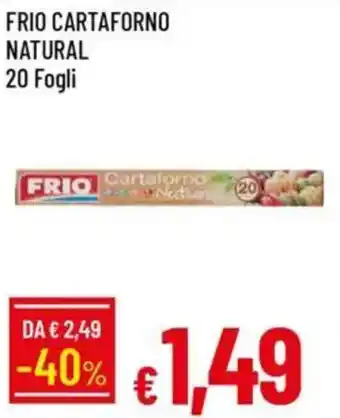 IperFamila Frio cartaforno natural 20 fogli offerta